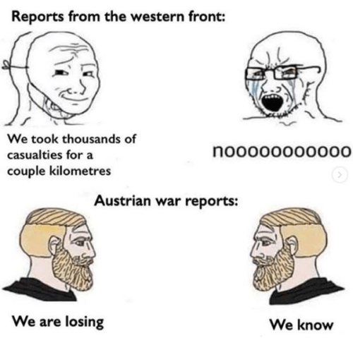 WWI memes compilation eastern vs western front