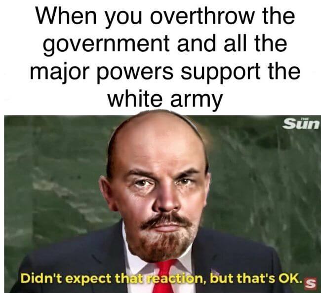 Lenin versus all Major Powers during the Civil War