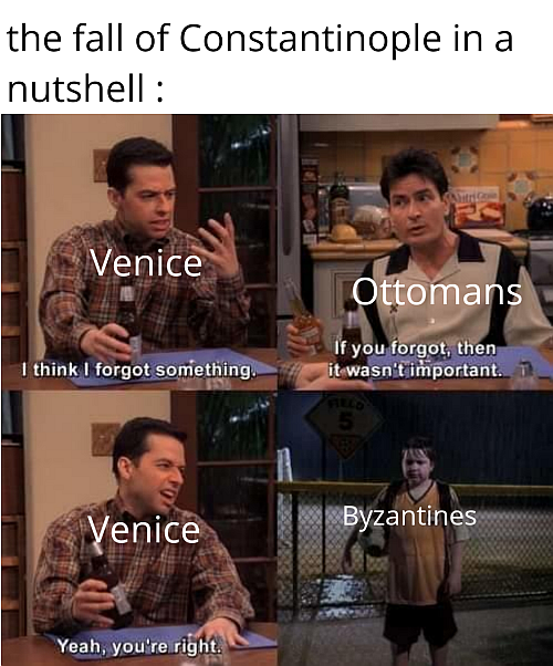 Siege of Constantinople in a nutshell