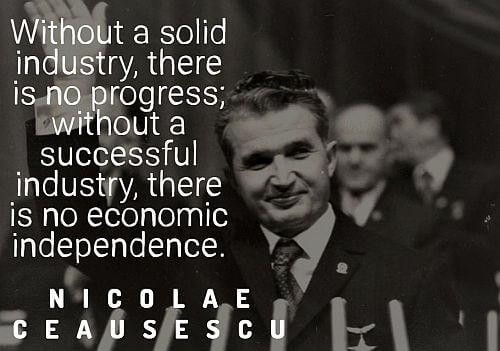 Nicolae Ceausescu about industry